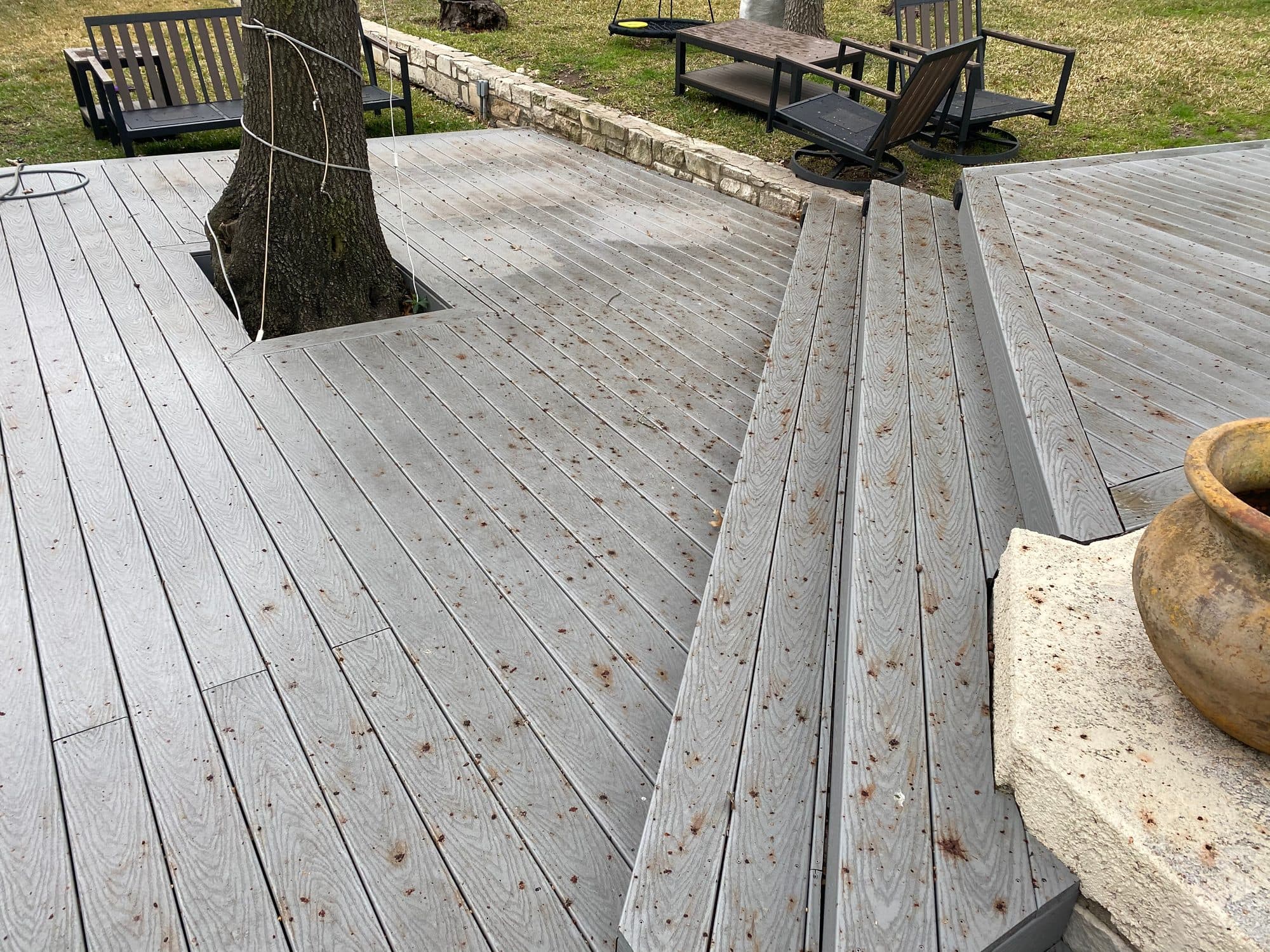 Deck & Fence Restoration before